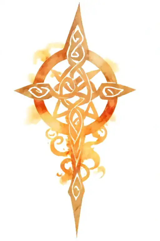 Celtic Tattoo For Right Arm With Protection Rune