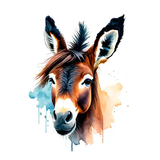 Donkey Looking