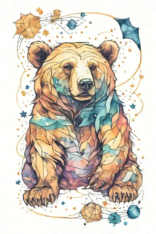 Bear Constellation Merging Together To Form