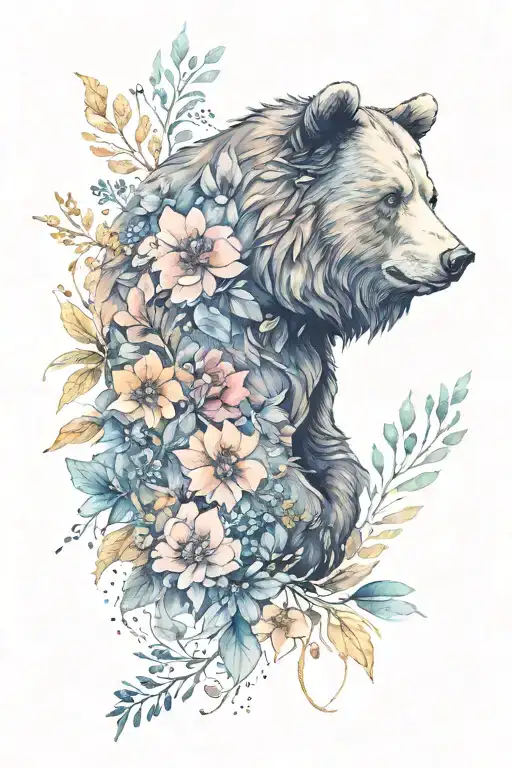 Bear Nightfall Flowers