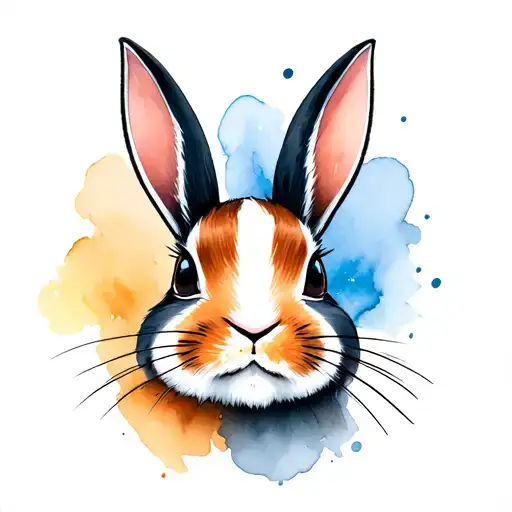Rabbit Nose And Mouth Print