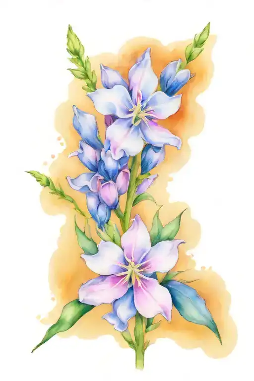 Bluebonnet And Alaskan Fireweed Flower