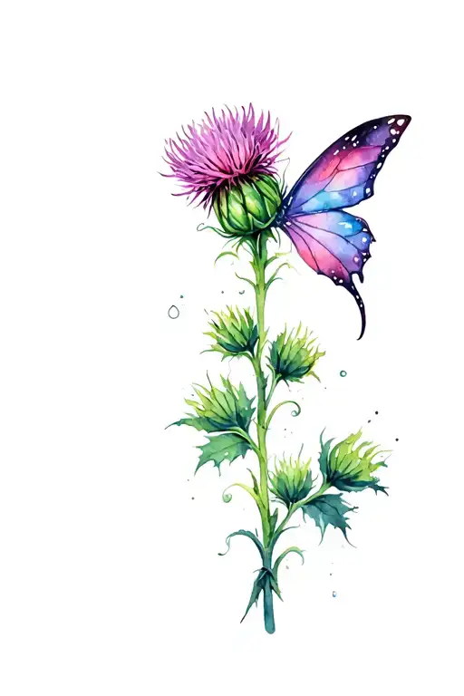 English Thistle Faerie