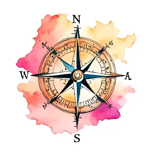Compass Tattoo Design Inspired