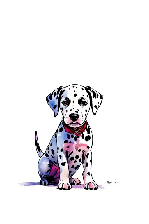 Dalmatian Puppy With Villain Themed