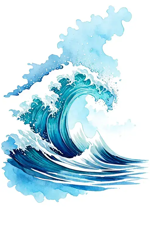 Water And Wave Crashing