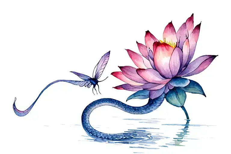 Snake Lotus Butter Fly Coming