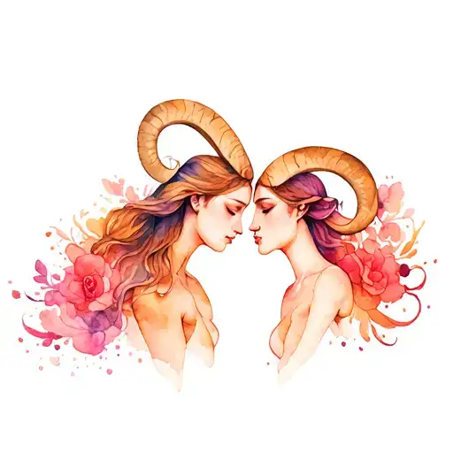 Gemini And Aries Couple With Love