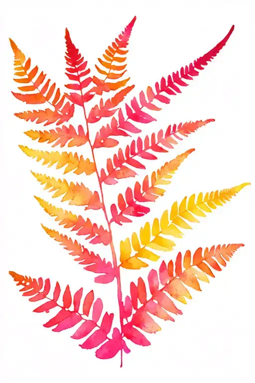 Maori Fern Leaf And New Zealand Outline