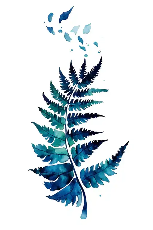 Maori Tribal Fern Leaf And New Zealand Outline