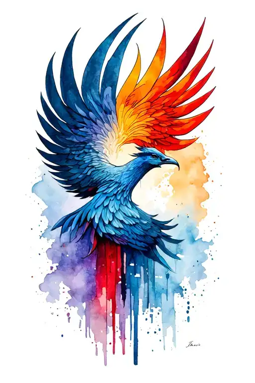 Palestine Symbol Merging From Phoenix