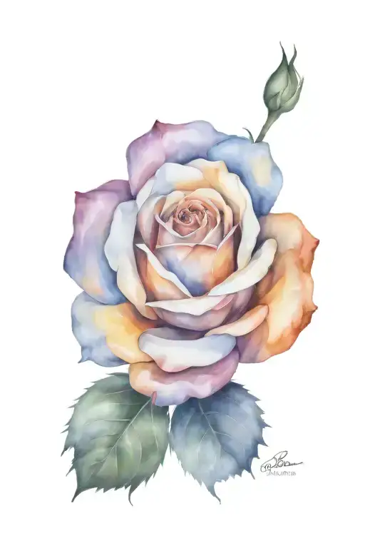 Orange Rose Blooming