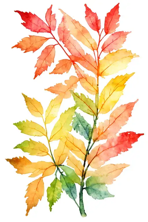 Wind And Leaves Growing Together