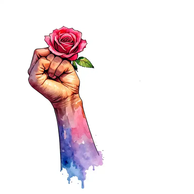 Socialist Fist And Rose