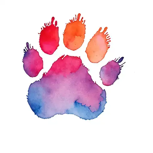 Goose And Squirrel Paw Print
