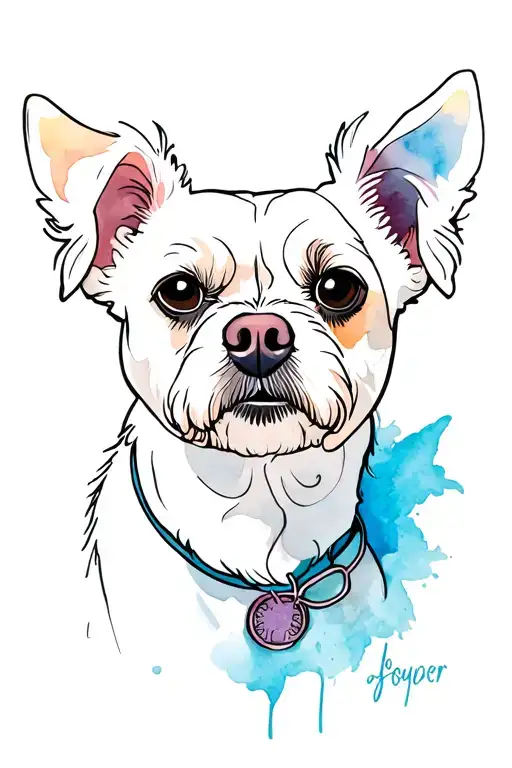 Tattooed Pin Up Dog Groomer