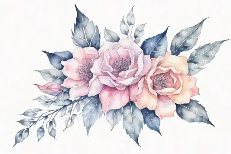 Collarbone Goth Emo Feminine Flowers