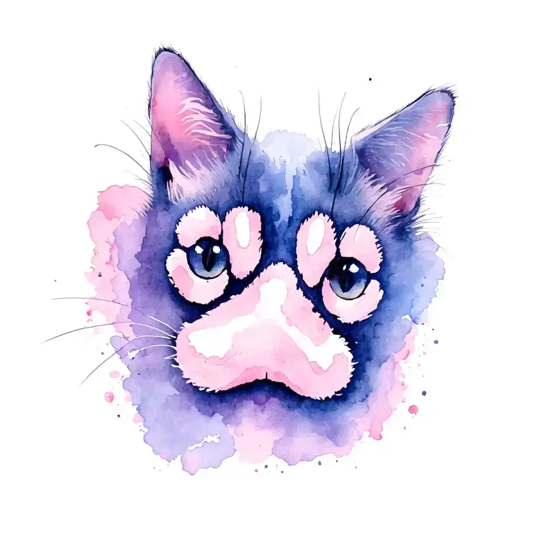 Cat Memorial Inked Paw Print