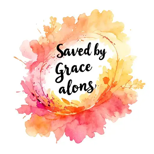 Saved By Grace Alone Cross