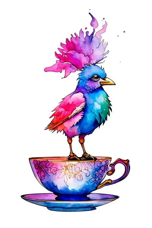 Tea Cup And Bigbird