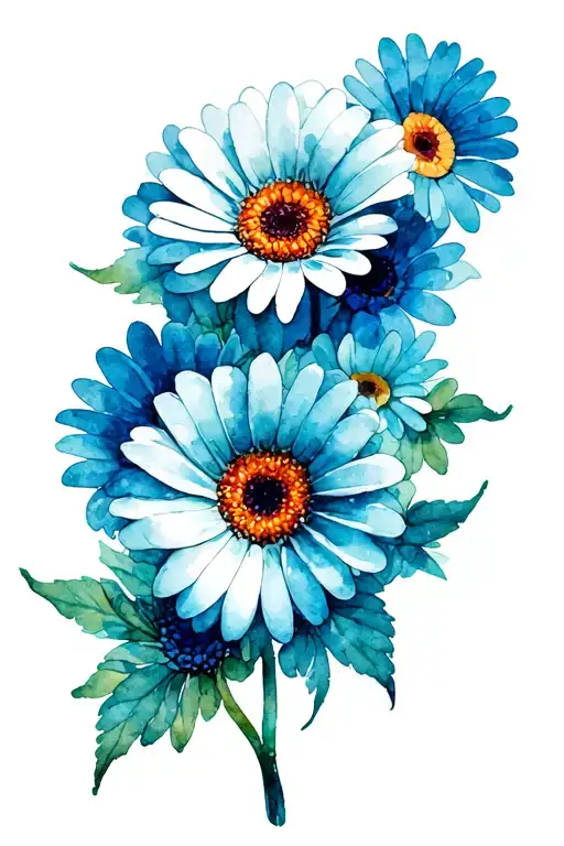 Gerbera Daisies Intertwined