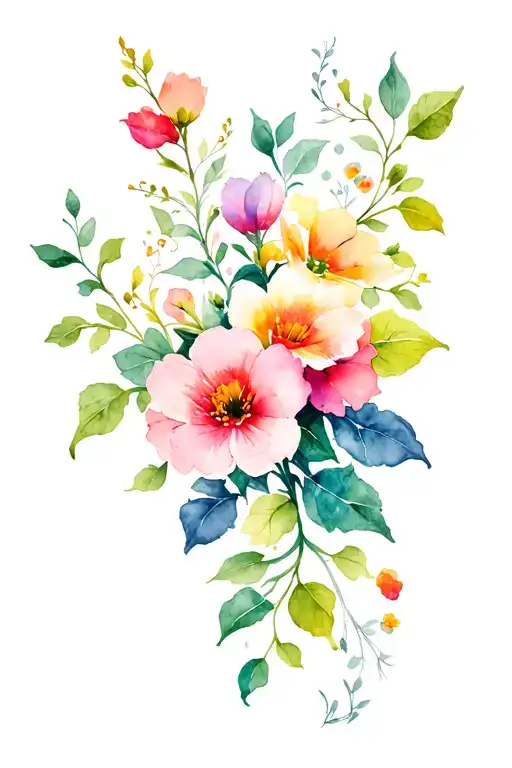 Flowers And Vine Wrapping