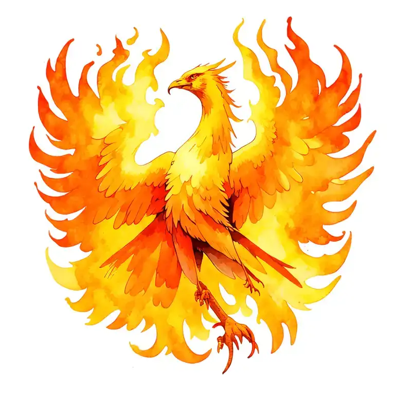 Phoenix Flames Engulfing