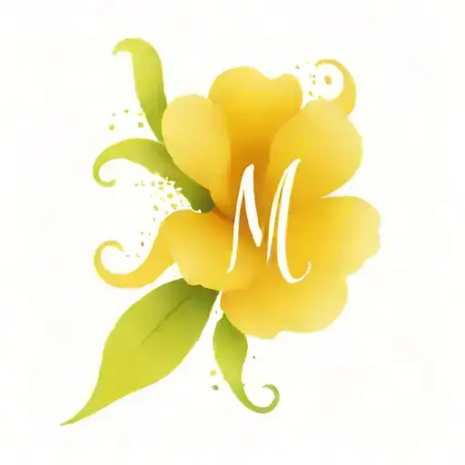 Flower With Letter M