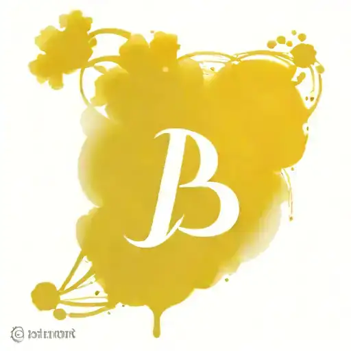Flower With Letter B