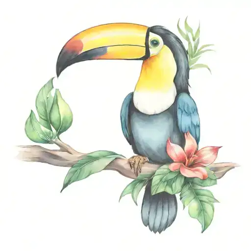 Toucan Tattoo Design Inspired