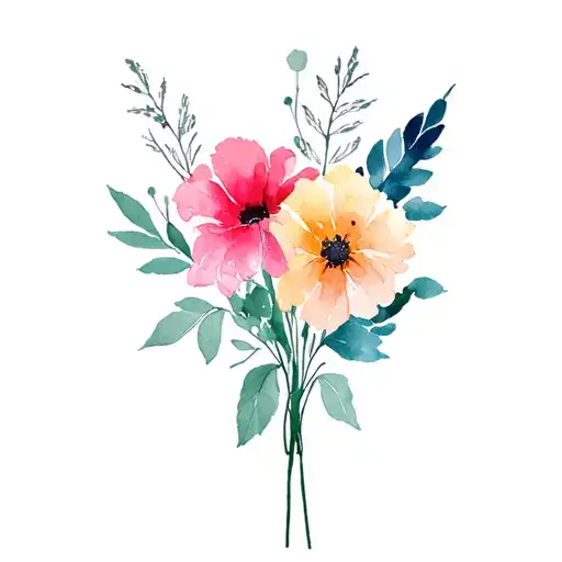 February And November Birth Flower Bouquet