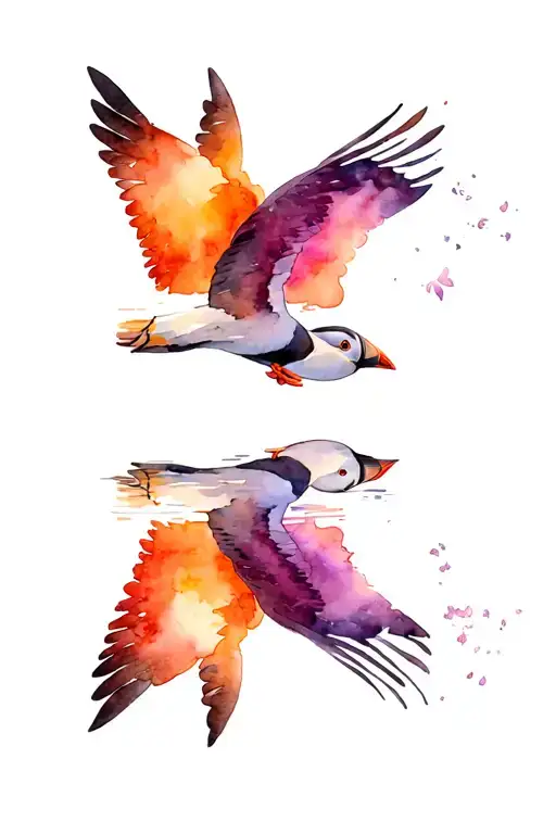 Flying Puffin