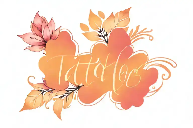 Tattoo Font The Letters