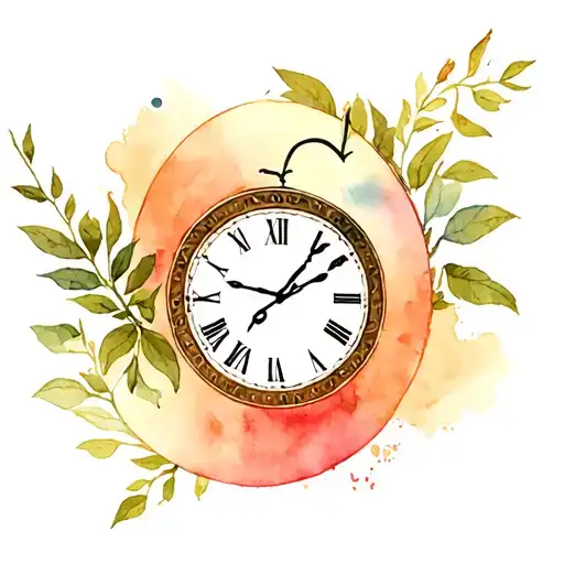 Hat Clock Vines Knife