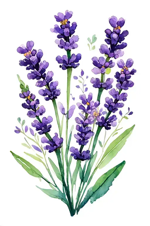 Lavender Flowers Growing