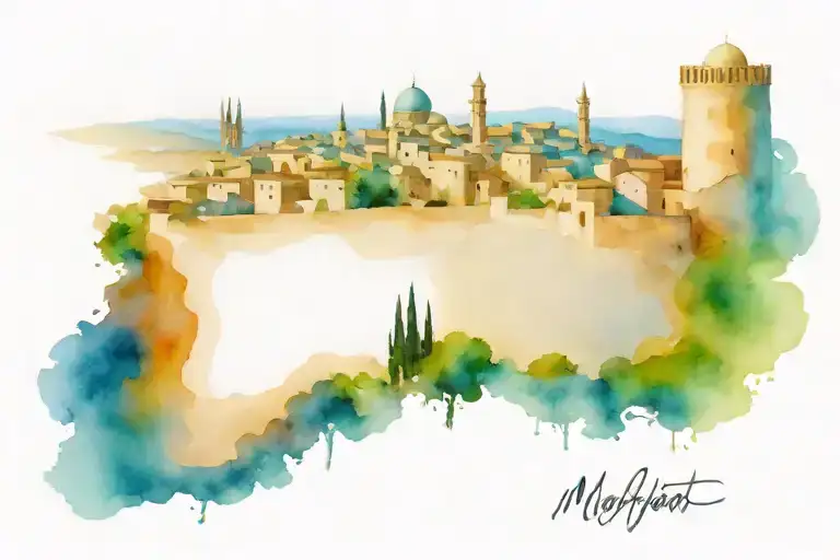 Kurdish Village With The Name Of Midyat