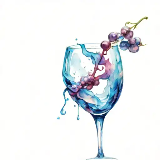 Spilled Wine Glass