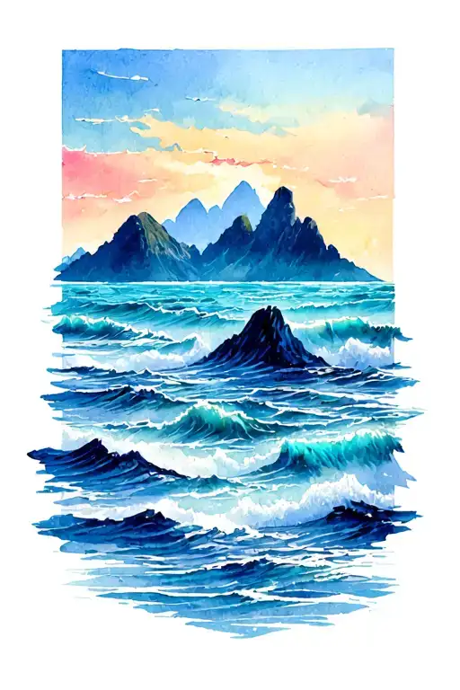 Ocean And Mountains