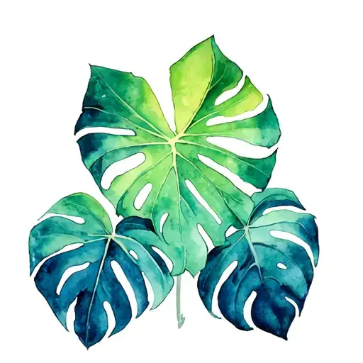 Cross With A Monstera Climing It