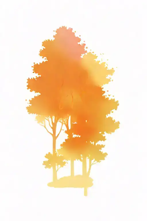 Northern Lights Over Trees Growing