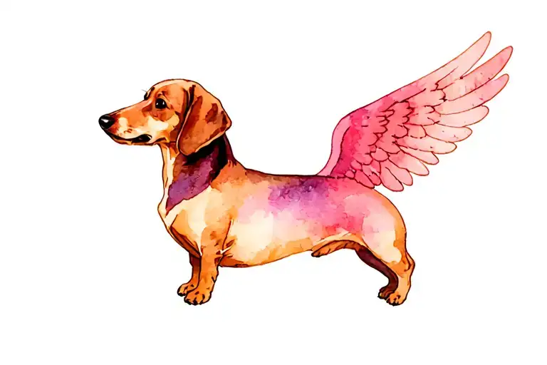 Dachshund With Wings