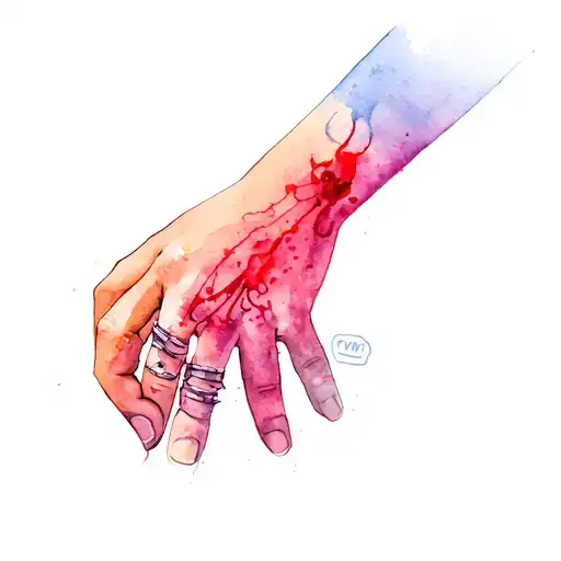 Scar On The Wrist With A Motorcycle Accident