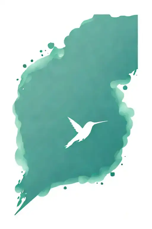 Hummingbird Heart Shape Dad