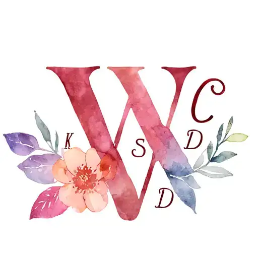 Family Tatto With Initials C K S J D And A Large W Inspired By International Travel