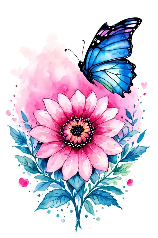 Butterfly Flower Heart Pinky Promise