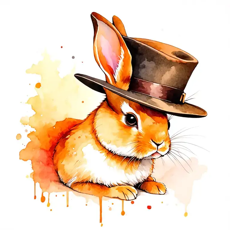 Rabbit With Hat