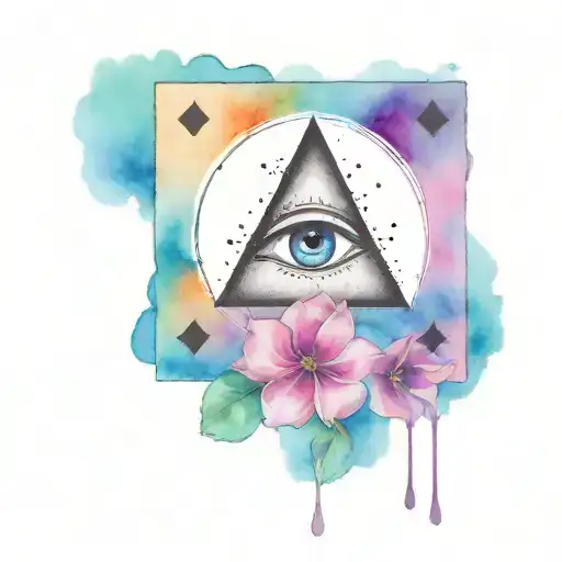 All Seeing Eye And Spade Card