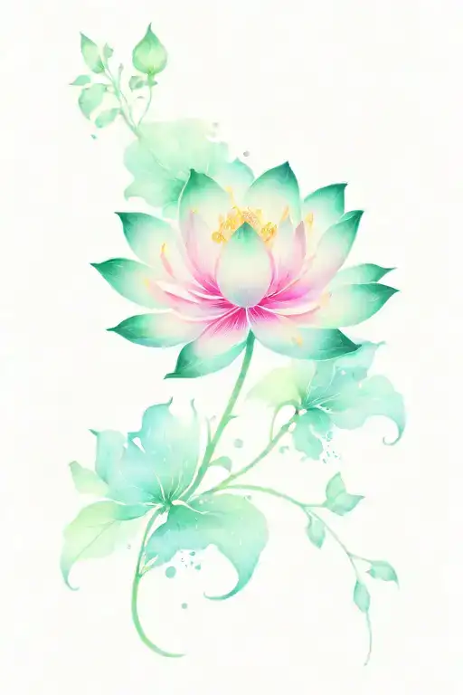 Lotus Flower Arm Sleeve Tattoo Mental Health