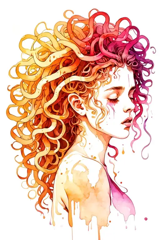 Medusa Head Crying Woman