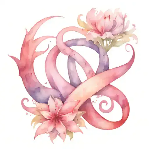 Sea Startle With Breast Cancer Symbol Incorporated